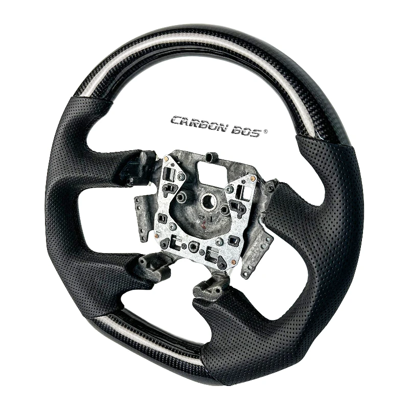 Car Accessories for Ford Steering Wheel Black Carbon Fiber for Ford Xr6 Fg Mk2 Ford Falcon Perforated Leather Customized - Image 4