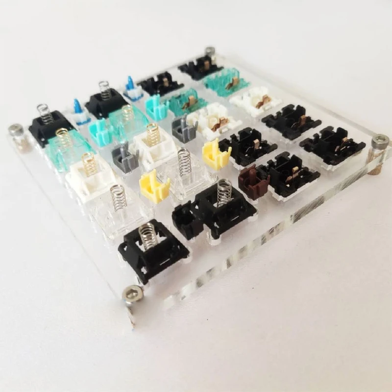 SZYA Lube Modding Station Platform Mechanical Keyboard Tester Base DIY Tool 2-in-1 Acrylic Board for Lubricate