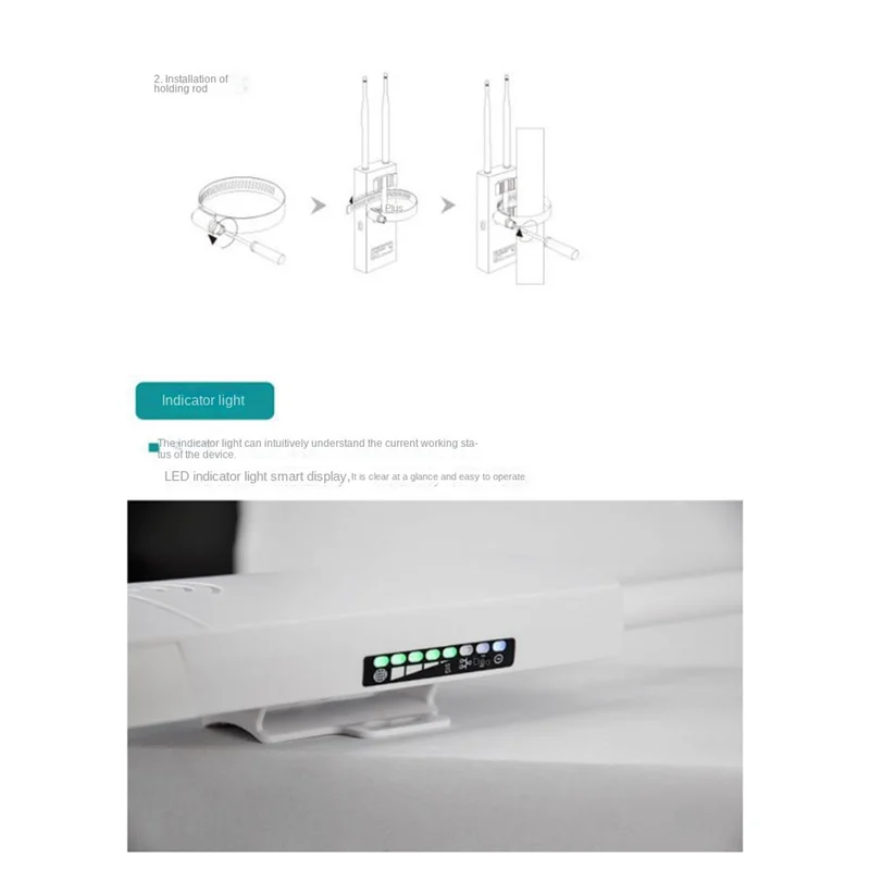 

PHILE-Outdoor 4G Wi-Fi-маршрутизатор 150 Мбит/с Wi-Fi-маршрутизатор с SIM-картой Всепогодный Wi-Fi Водонепроницаемый усилитель-удлинитель Вилка европейского стандарта Простая установка