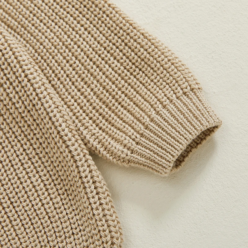 FOCUSNORM Pullover für Kleinkinder, 0–3 Jahre, Mädchen und Jungen, 5 Farben, lässig, Enten-Stickerei, warm, gestrickt, lange Ärmel, Strickwaren – Detail 10