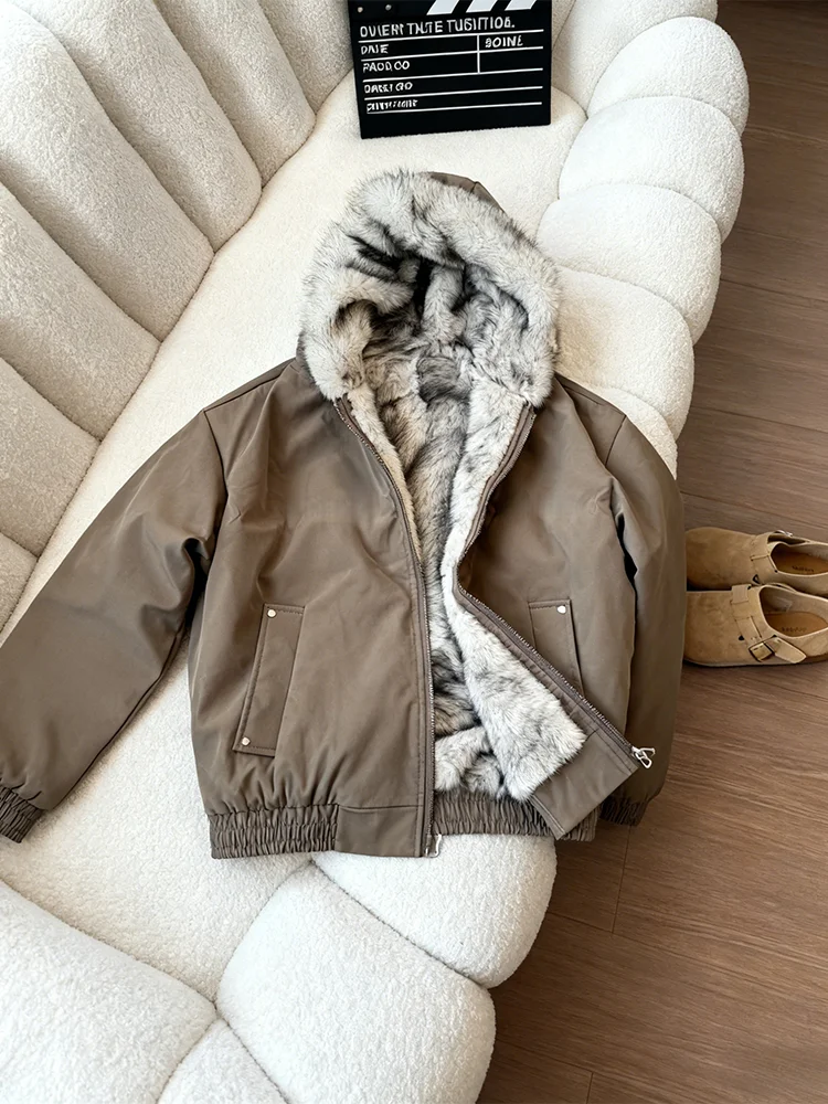 

Мужская зимняя утепленная куртка American Sle Hooded Wolf King Mountain Eagle из хлопка, теплая, для полетов, хлопковая одежда