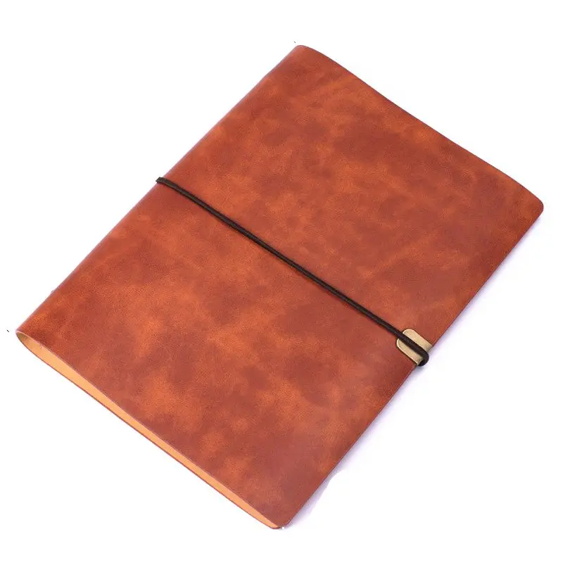 Pu Leather Note Book Cover Spiral Notebook A5 Planner Organizer Notebook Travel Journal Diary 6 Ring Binder Stationery D5QC