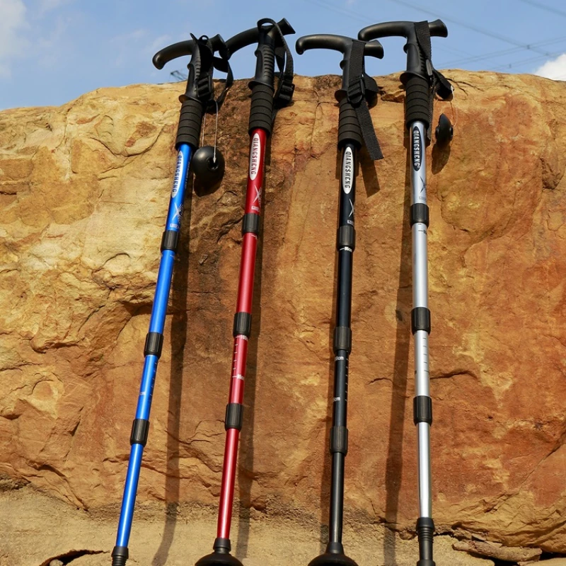 

Outdoor Mountaineering Stick Ultra Light Telescopic Equipment Anti slip and Lightweight for Middle