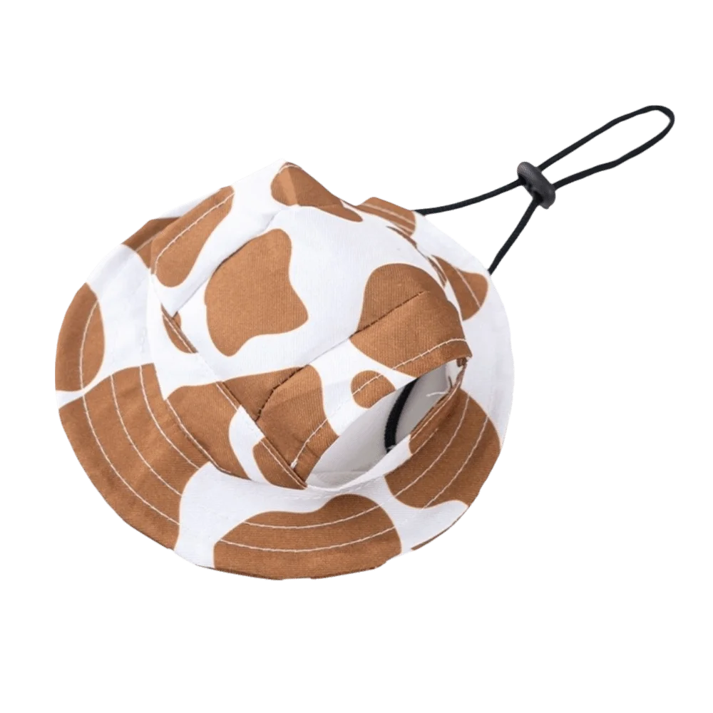 Chapéu de Pescador Ajustável para Cães, Respirável, com Orelhas Expostas, Chapéu Protetor Solar Confortável para Animais de Estimação, Boné de Beisebol para Viagens ao Ar Livre