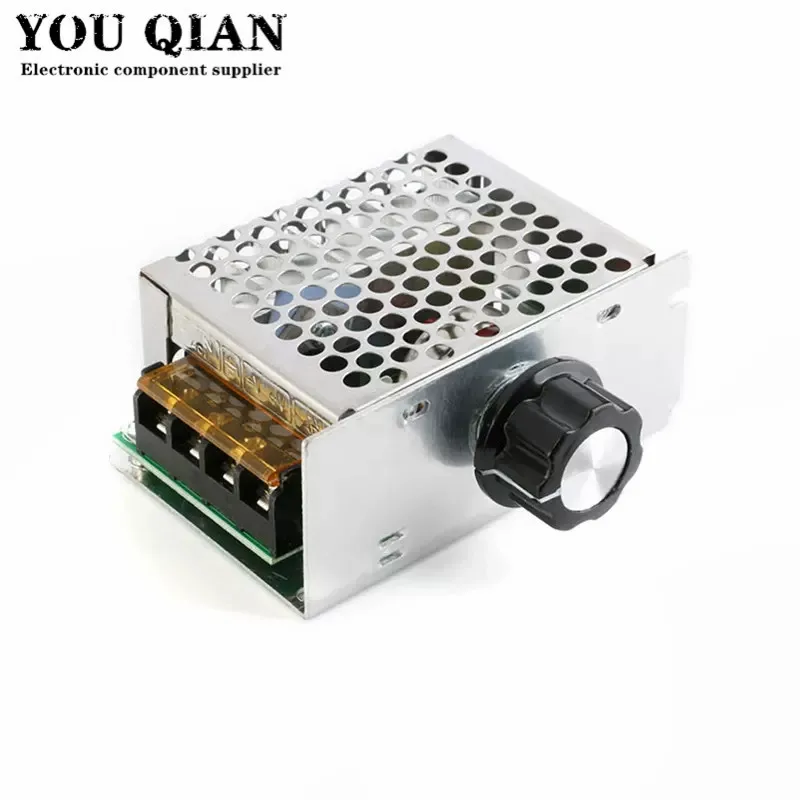 Professional Voltage Regulators 4000W 220V High Power SCR Speed Controller Electronic Voltage Regulator Governor Thermostat BS