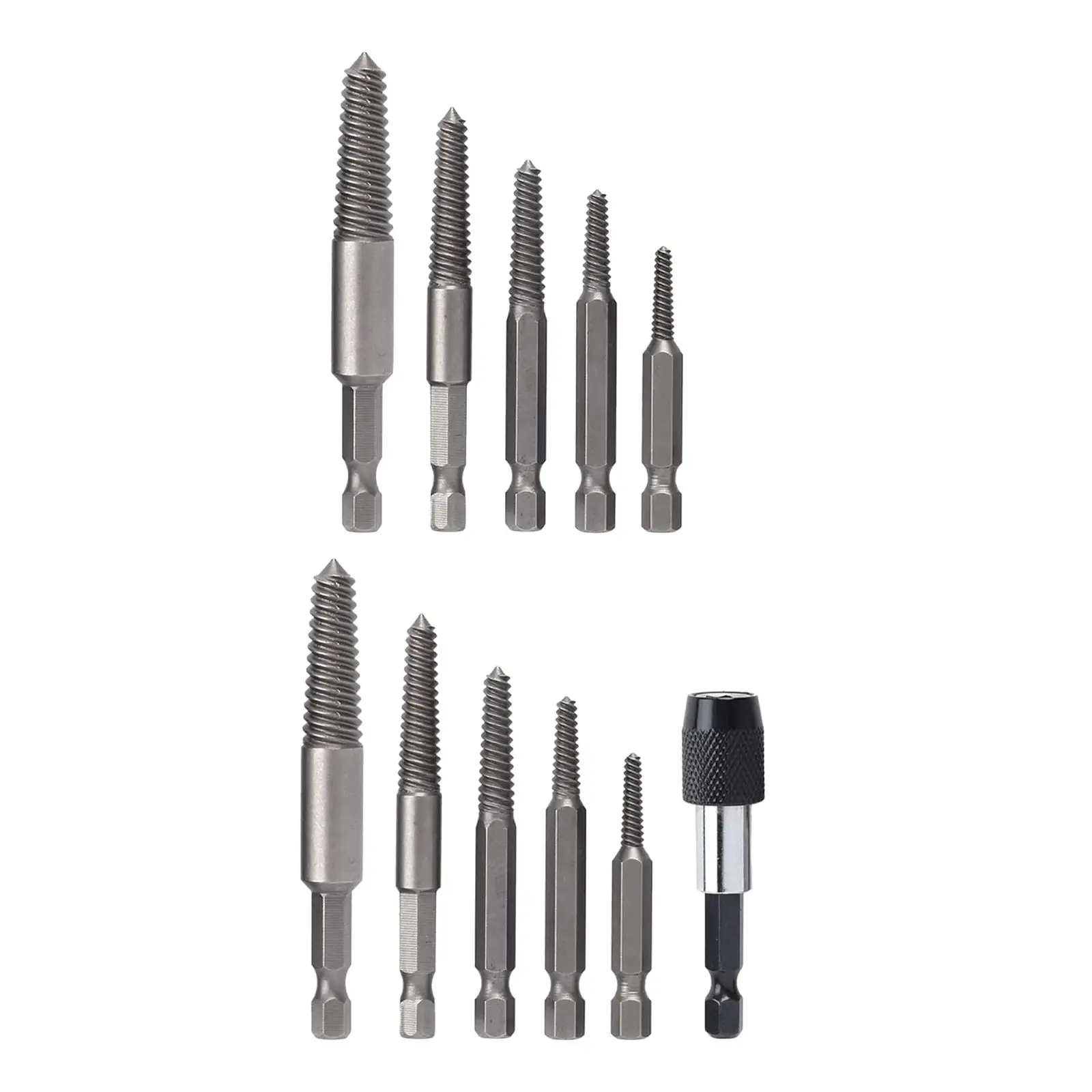 Screw Extractor Set Bolts Remover Removing Broken Studs, Multifunctional Easy Out Bolts, Professional Studs Removal Tools