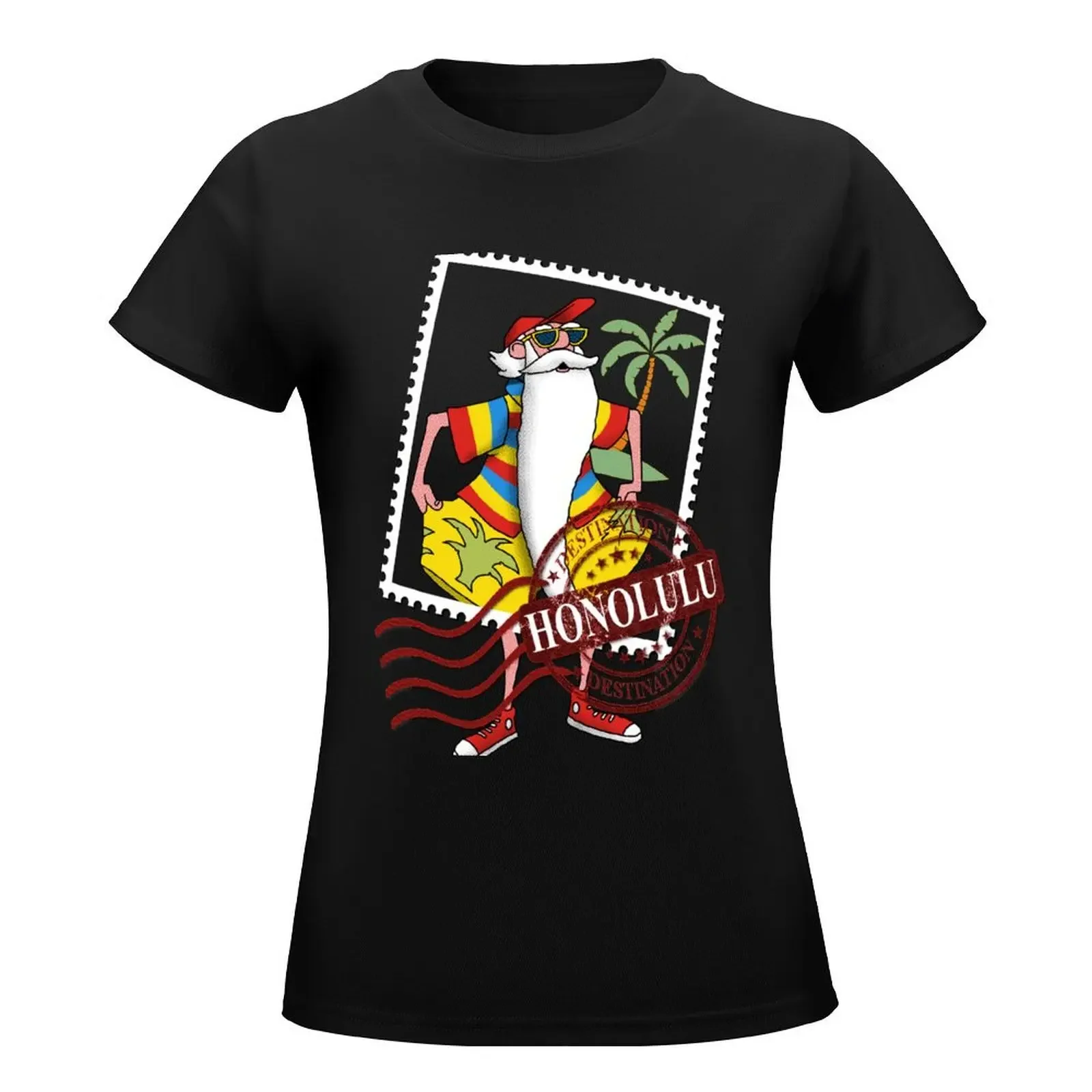 Honolulu Destination T-Shirt cute tops hippie clothes funny tops t shirt dress Women