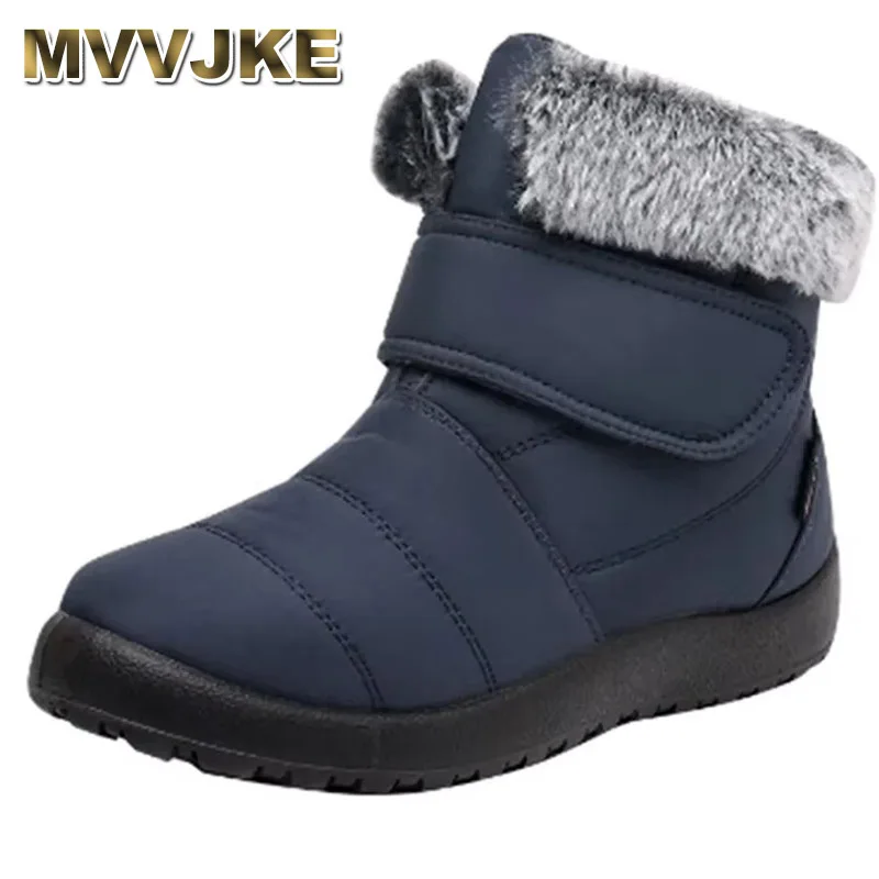 

2025 Plus Size Women Boots Waterproof Snow Boots Female Plush Winter Boots Women Warm Ankle Winter Shoes Women Casual Shoes