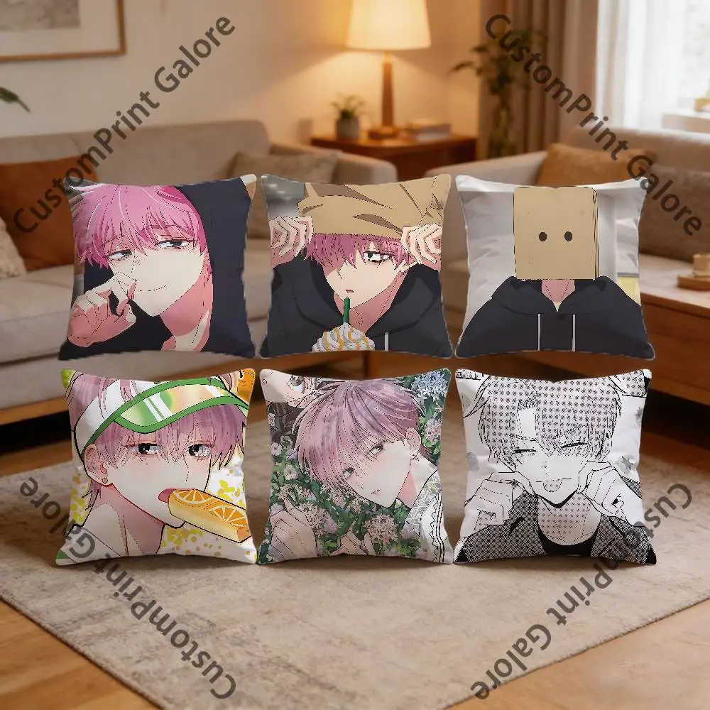 

T-Tamon F-Fukuhara Polyester Printed Pillow Cover Square 30 35 40 45 50 55 cm Soft for Sofa Bed Car Home Decor