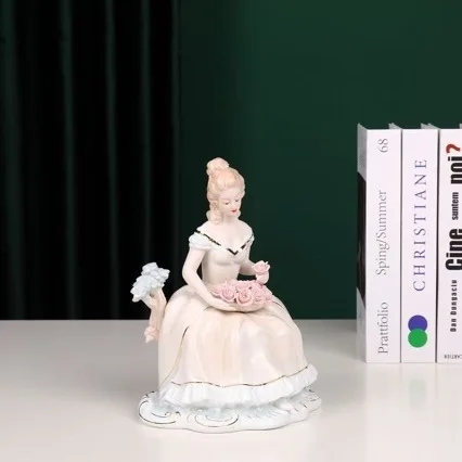 YFY European ceramic music Western female figure artwork creative living room wine cabinet bedroom decoration home ornament