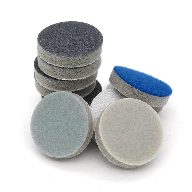 1 Inch Bọt Biển Giấy Nhám ĐỆM PHỒNG Chà Nhám Đĩa Xốp Móc Và Vòng Chính Xác Mài Để Đánh Bóng Sơn Xe Ô Tô