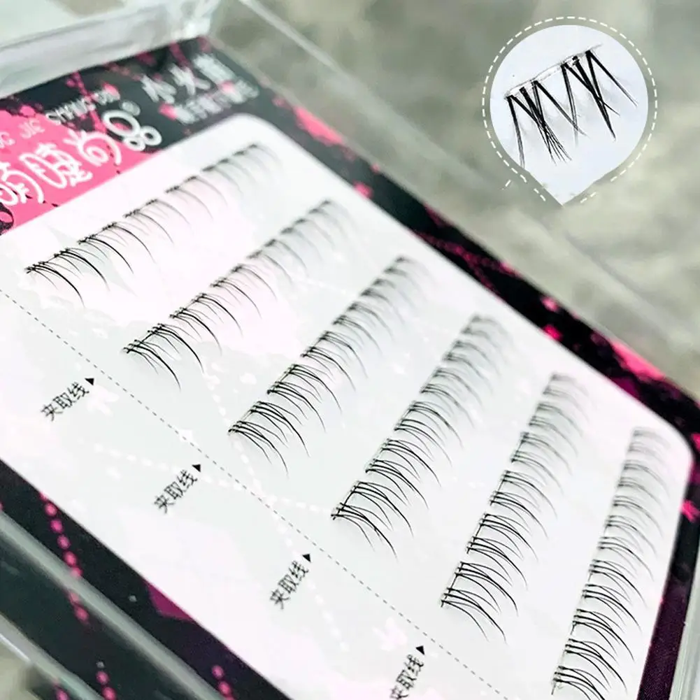 ノグルー 下まつげ ダブルチップ 小型フレーム 下まつげ初心者用つけまつげ グルーストランド つけまつげ