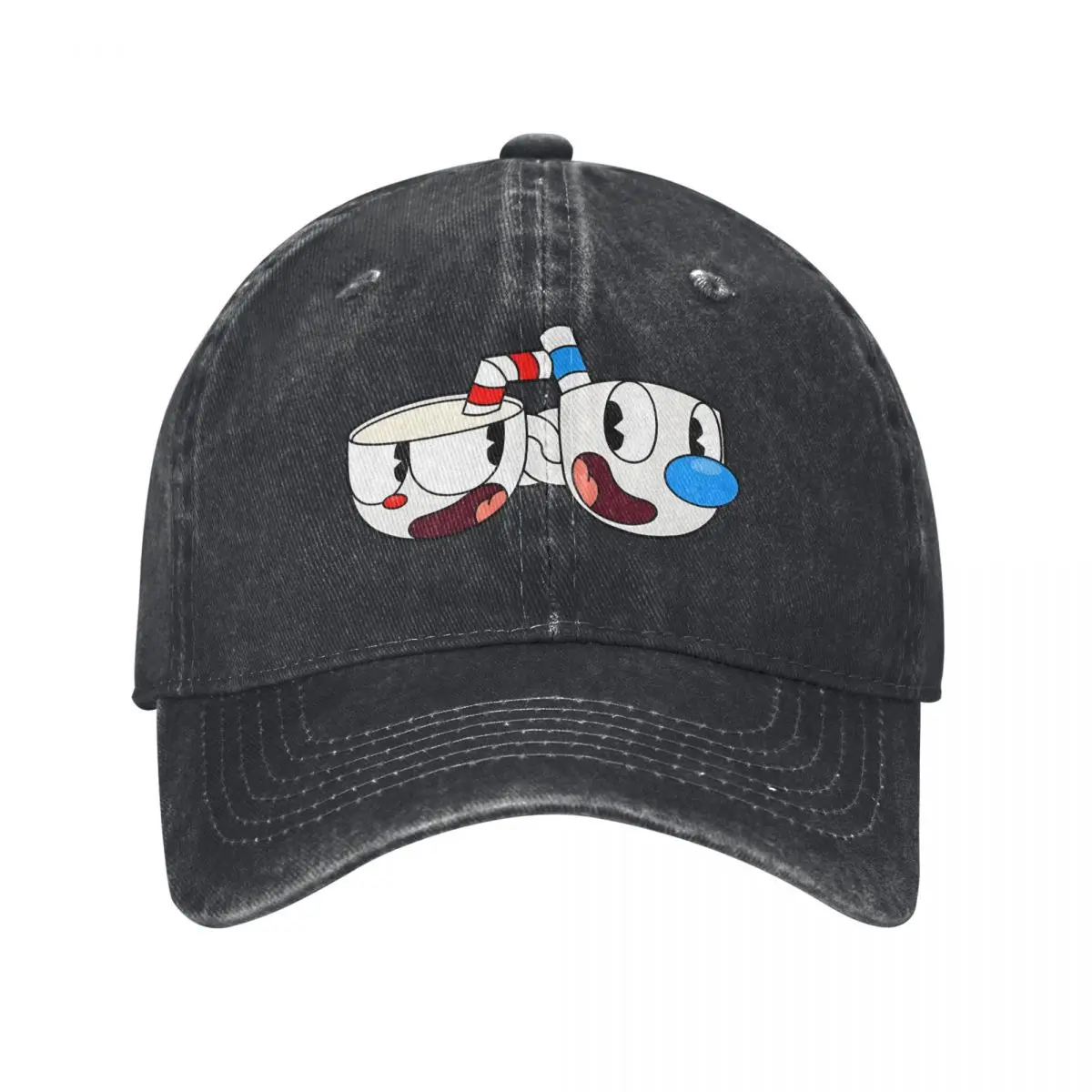 Summer Cap Sun Visor Mugman Hip Hop Caps Cuphead Cowboy Hat Peaked Hats