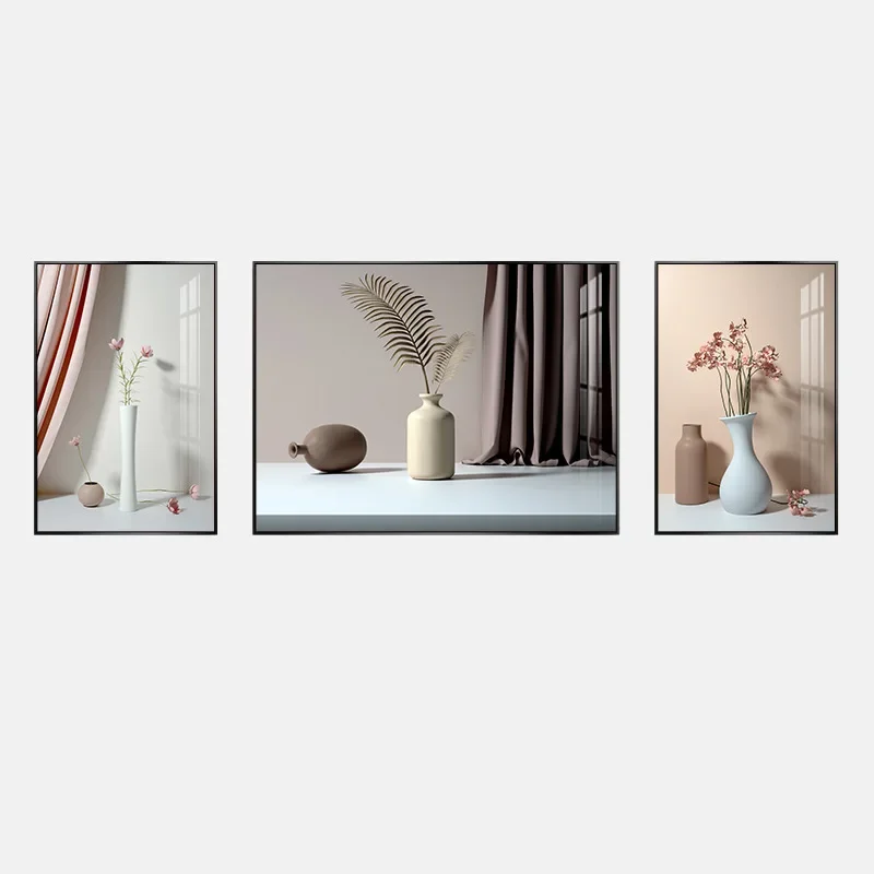 

Living room decorative painting high-end sofa background wall hanging painting Nordic triptych wall painting