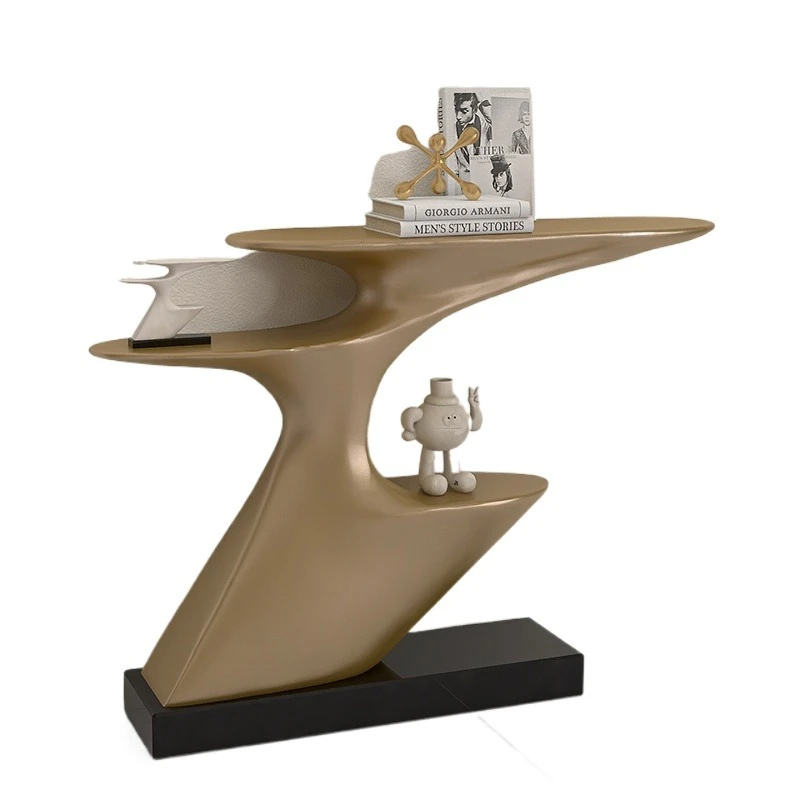 

Minimalist artistic light - luxury entrance display cabinet, modern simple high - end entrance table