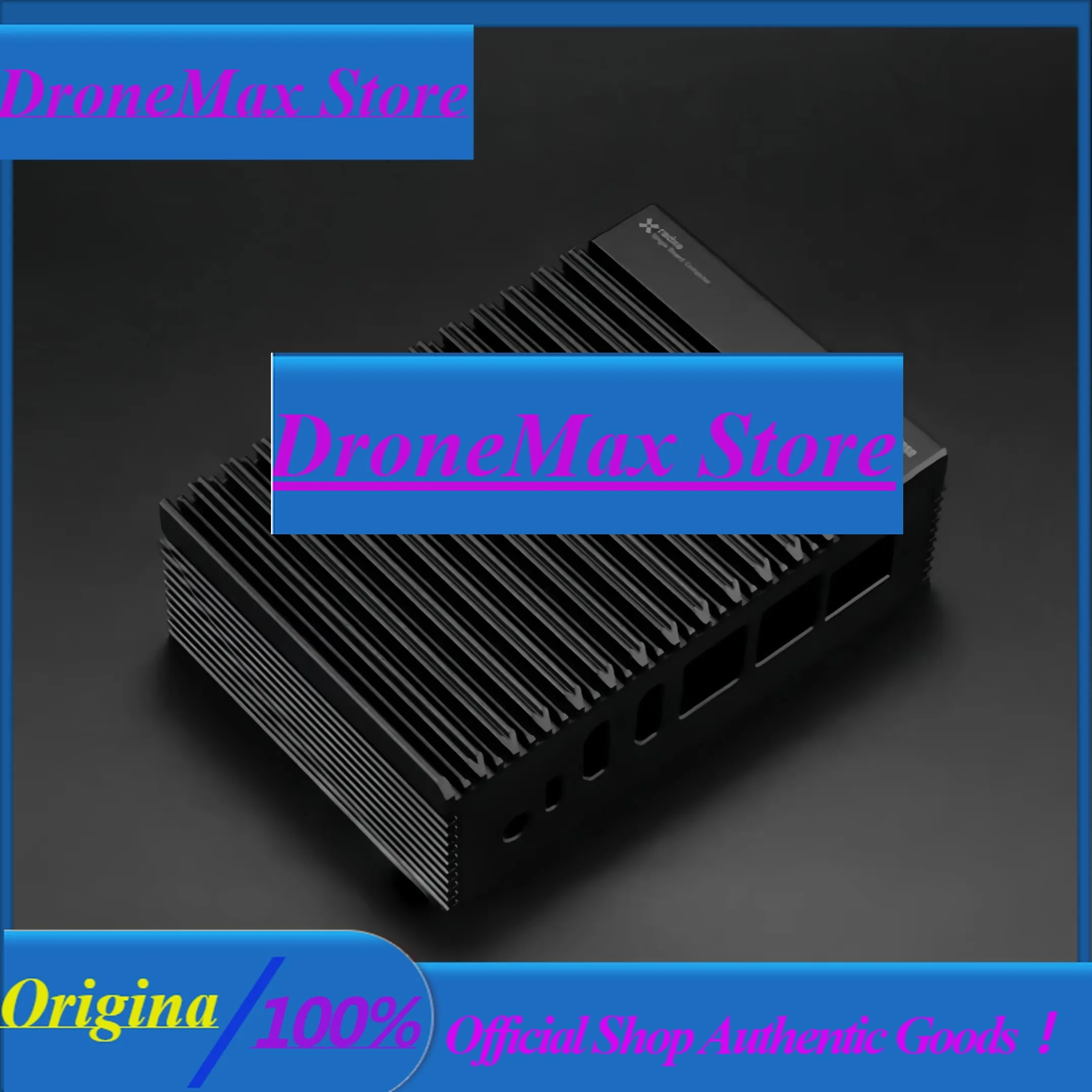 DroMaCNC Aluminum Metal Case For ROCK 5B With Bottom Cooling, 120x40x80mm, Heat Sink Design