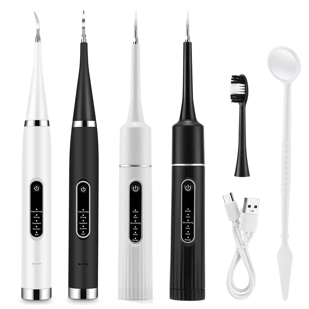

Sonic Electric Toothbrush Teeth Whitening Kit Tooth Whitener Calculus Plaque Tartar Remover Tools Cleaner Stain Oral Care