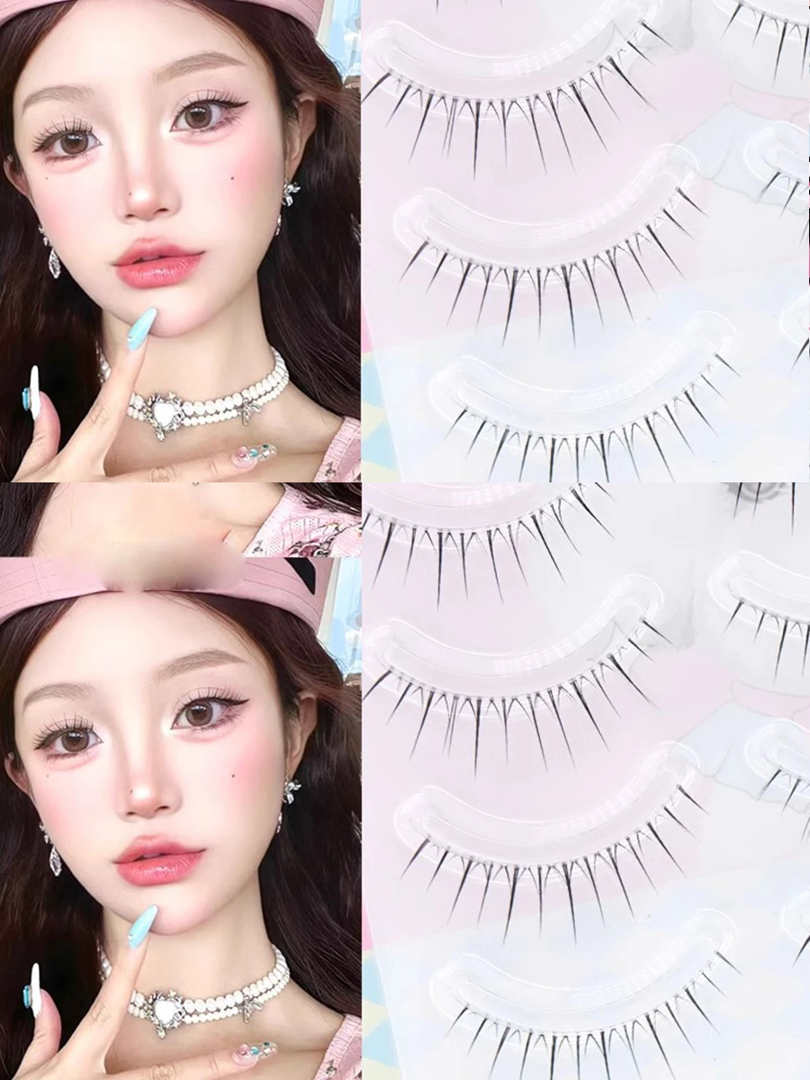 5Pairs Little Devil Eyelash Cosplay Lash Lolita Extension False Eyelashes Japanese Fairy Lolita Sweet Eyelashes Eye Makeup Tools