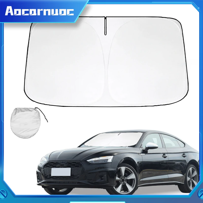 

For Audi S5 A3 A4 A5 Q3 Q2 Q5 A6 A7 S3 Car Window Sunshade Cover Sun Shade Windshield Visor Protector Windscreen UV Protection