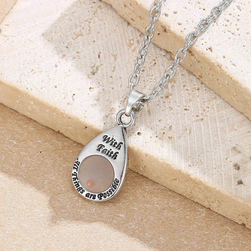 1 Pendant Necklace Suitable Women To Wear Carved with Inspirational Quotes Anything Could Be Suitable for Holiday Jewelry Gifts