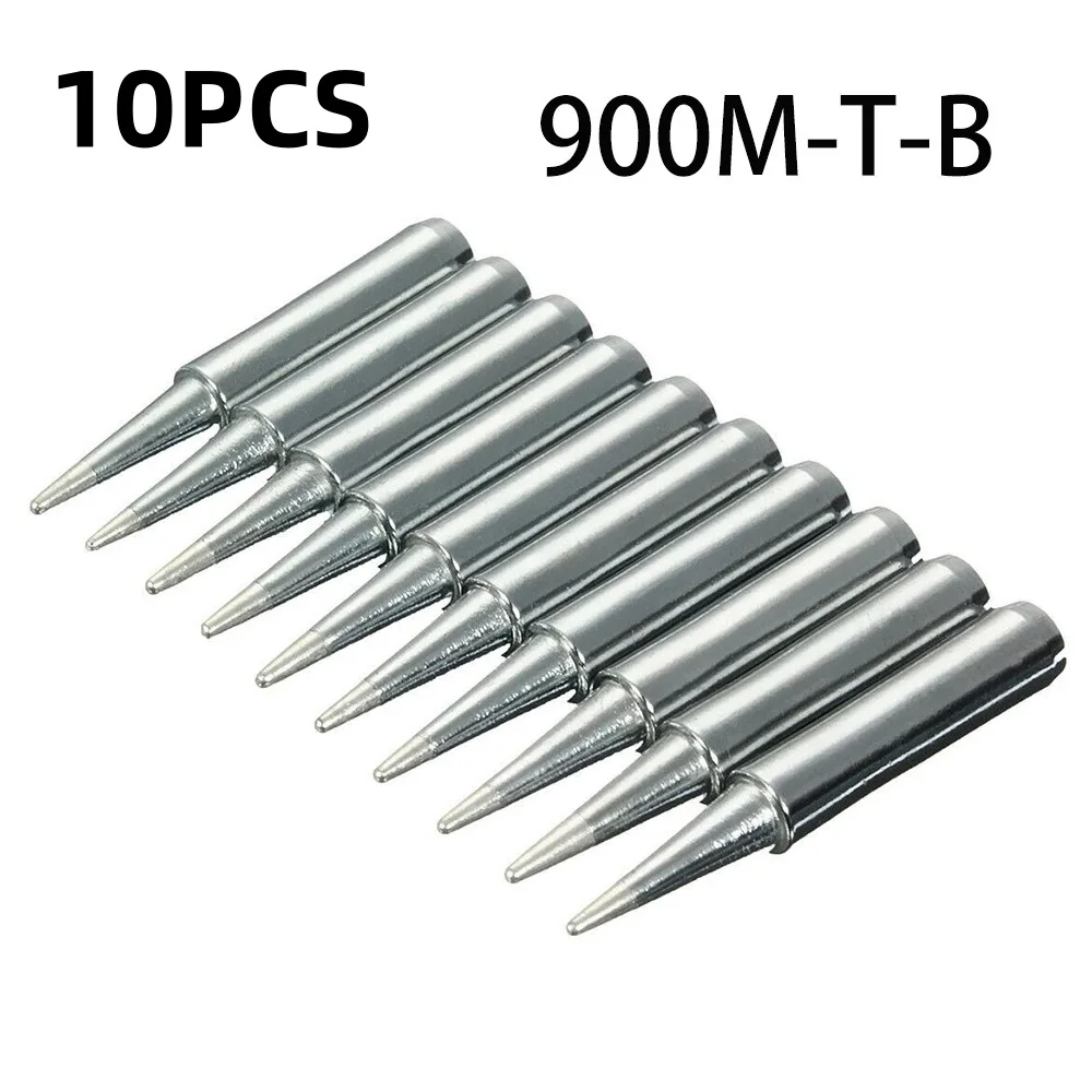 10PCS 900M-T-B Solder Iron Station Tool Sharp Soldering Iron Head Set Inside Hot Bare Electric Soldering Iron Tip