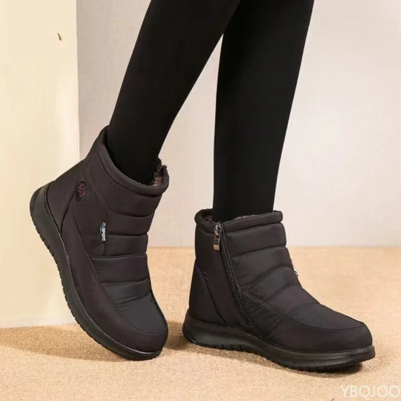 New Autumn Winter Fashionable Versatile Cotton Shoes Casual Comfortable Warm Snow Boots High Top Anti Slip Women's Boots view 2