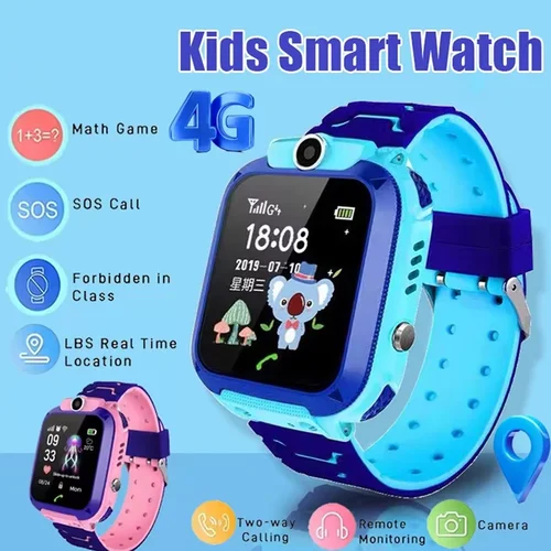 niños reloj inteligente SOS GPS ubicación Tracke tarjeta Sim llamada niño reloj inteligente cámara impermeable regalo para Ios Android 2026