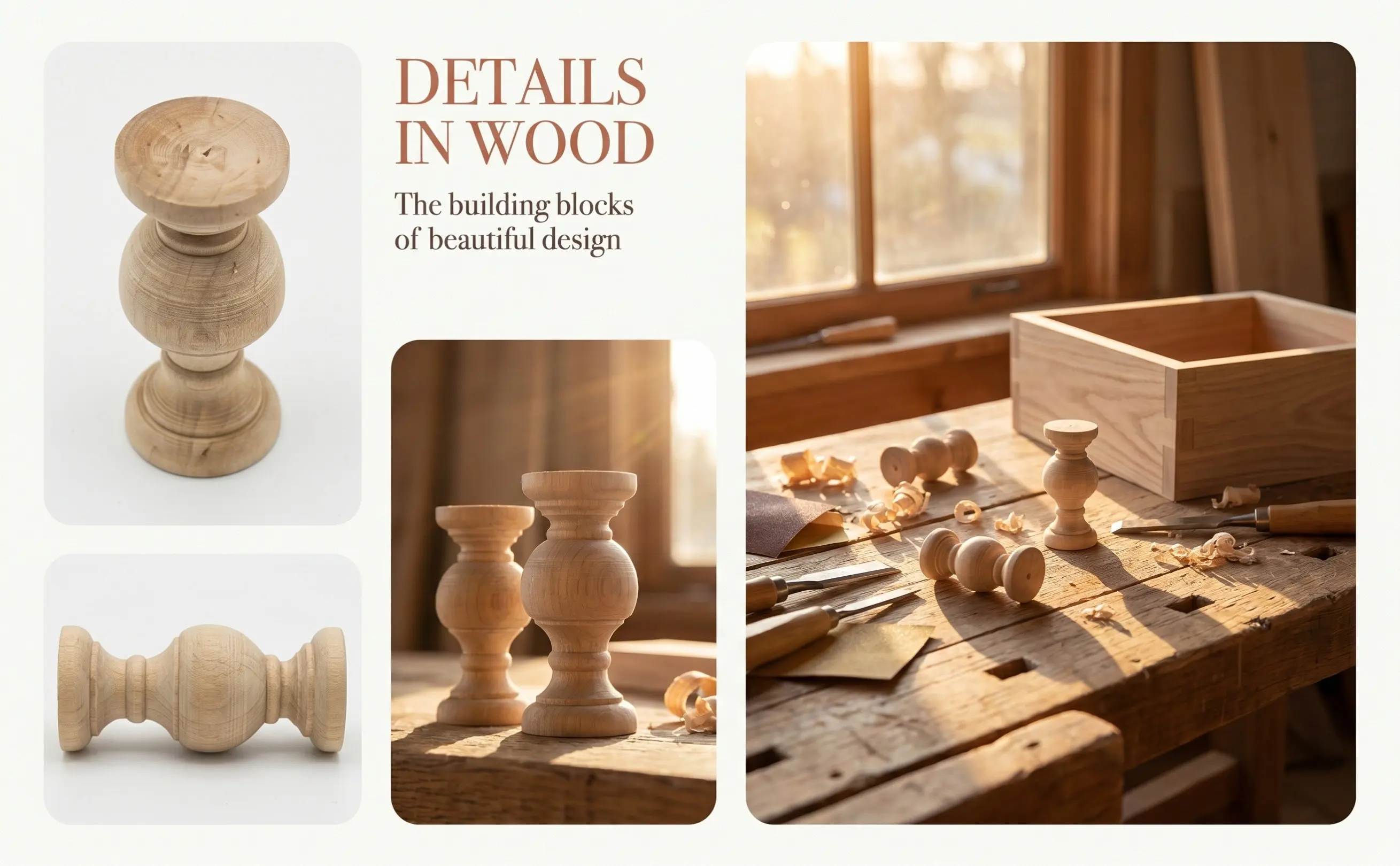 10Pcs Unpainted Wooden Craft Spindles Versatile DIY Baluster Spindles for Furniture Making Farmhouse Kitchen Decor Bookshelf