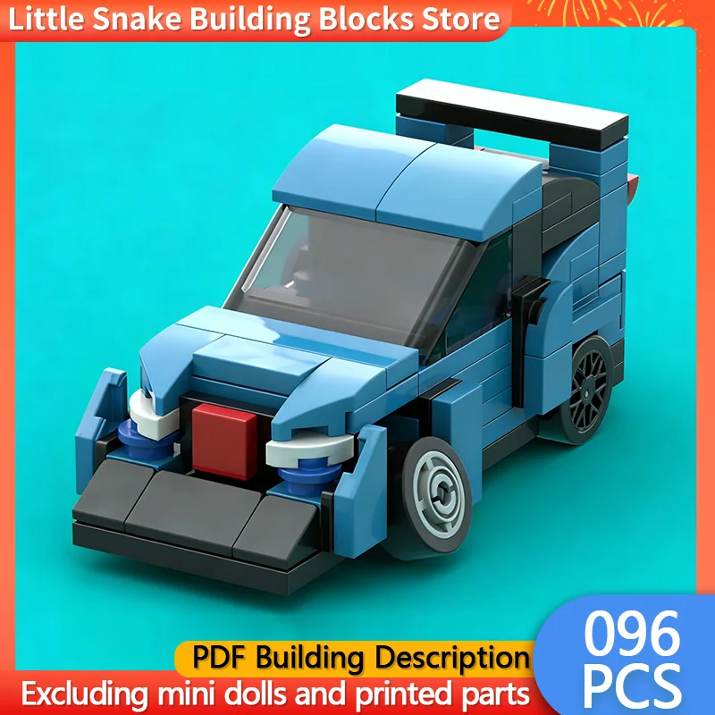 City Car Model MOC Building Bricks FK2 Stanced Drift Style Car Modular Technology Children Holiday Gifts Assemble Toys Suit