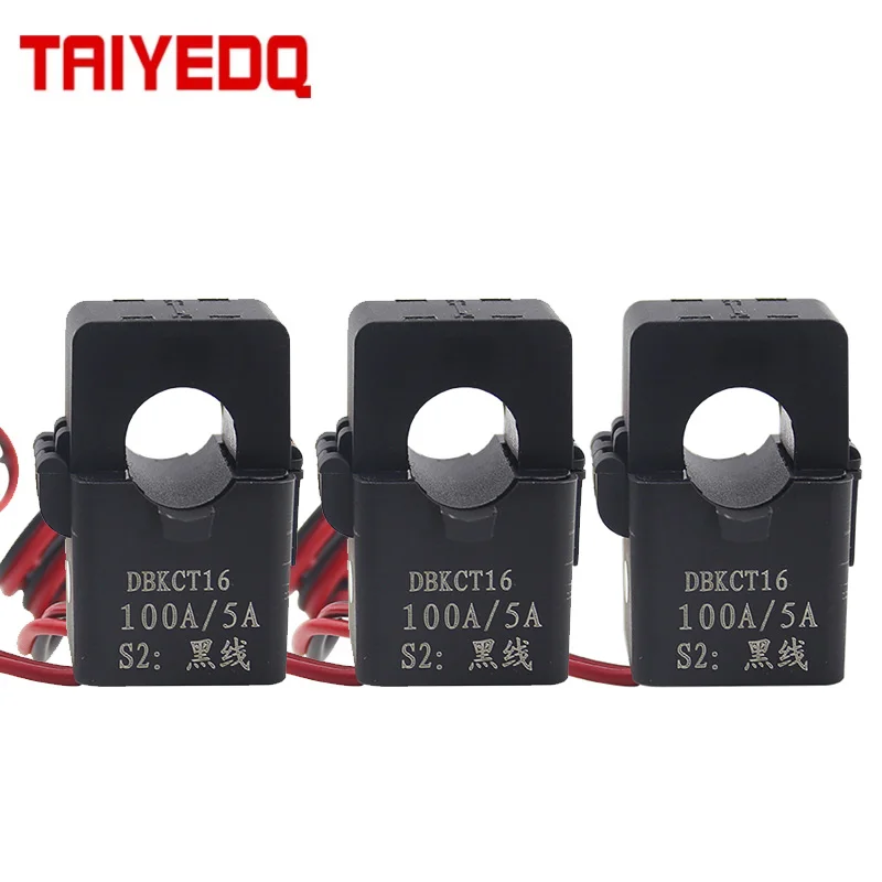 3PCS Split Core Current Transformer Mini KCT16 Open Type Current Transformer 50A100A 150A 200A CT Buckle Type