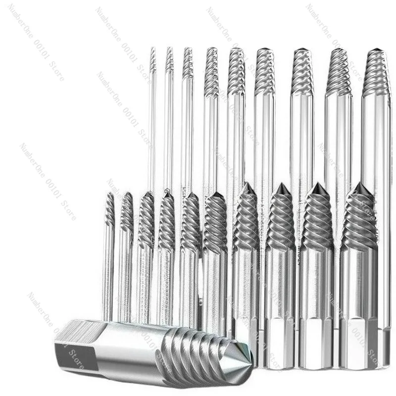 Electric Drill Thread Remover Tool,Industrial Broken Screw Extractor,Nut and Slipped Thread Fixing Tool,Heavy-duty Damaged Screw