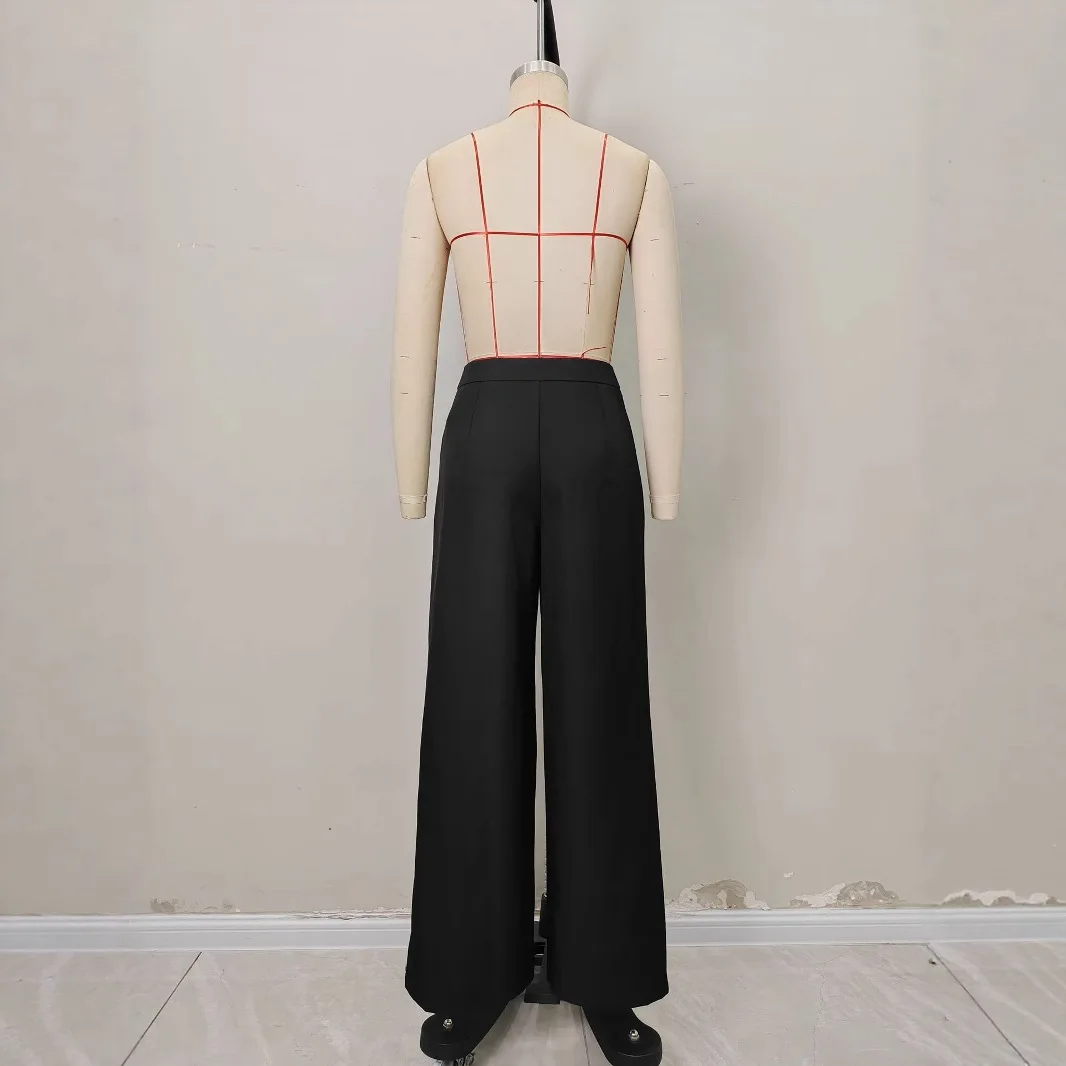 Women's Casual Solid Wide Leg Pants Autumn Fashion Pants High Waist Loose Wide Legs Trousers Female Straight New Trousers 2025