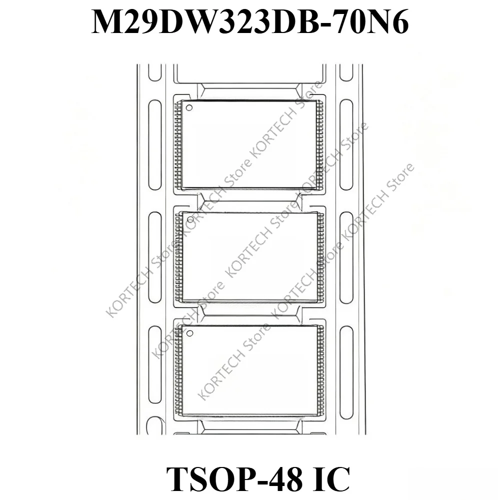 5-50PCS/Lot Original M29DW323DB-70N6 TSOP-48 IC chip for common storage of excavator instrument