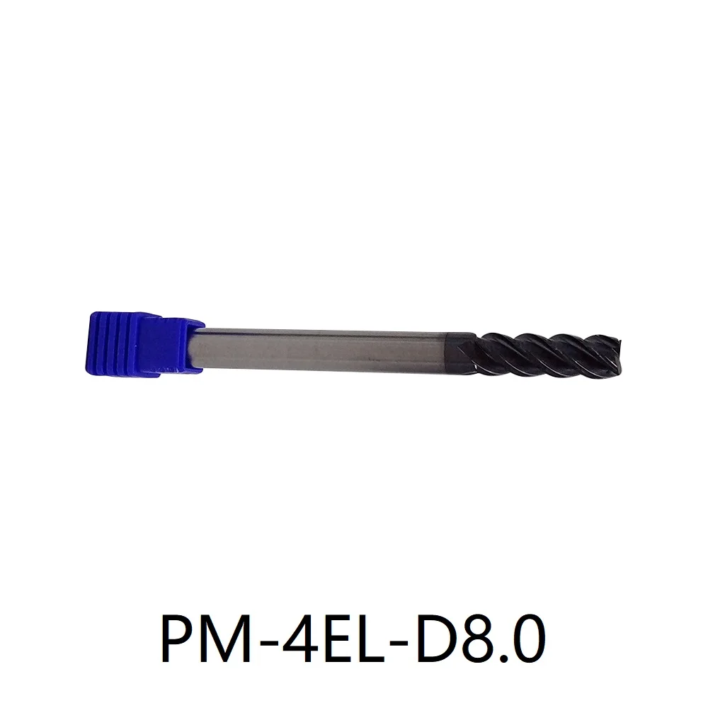 

ZCC PM-4EL-D3.0 4.0 5.0 6.0 8.0 PM series Solid carbide milling End mill long cutting edge High-performance machining PM-4EL