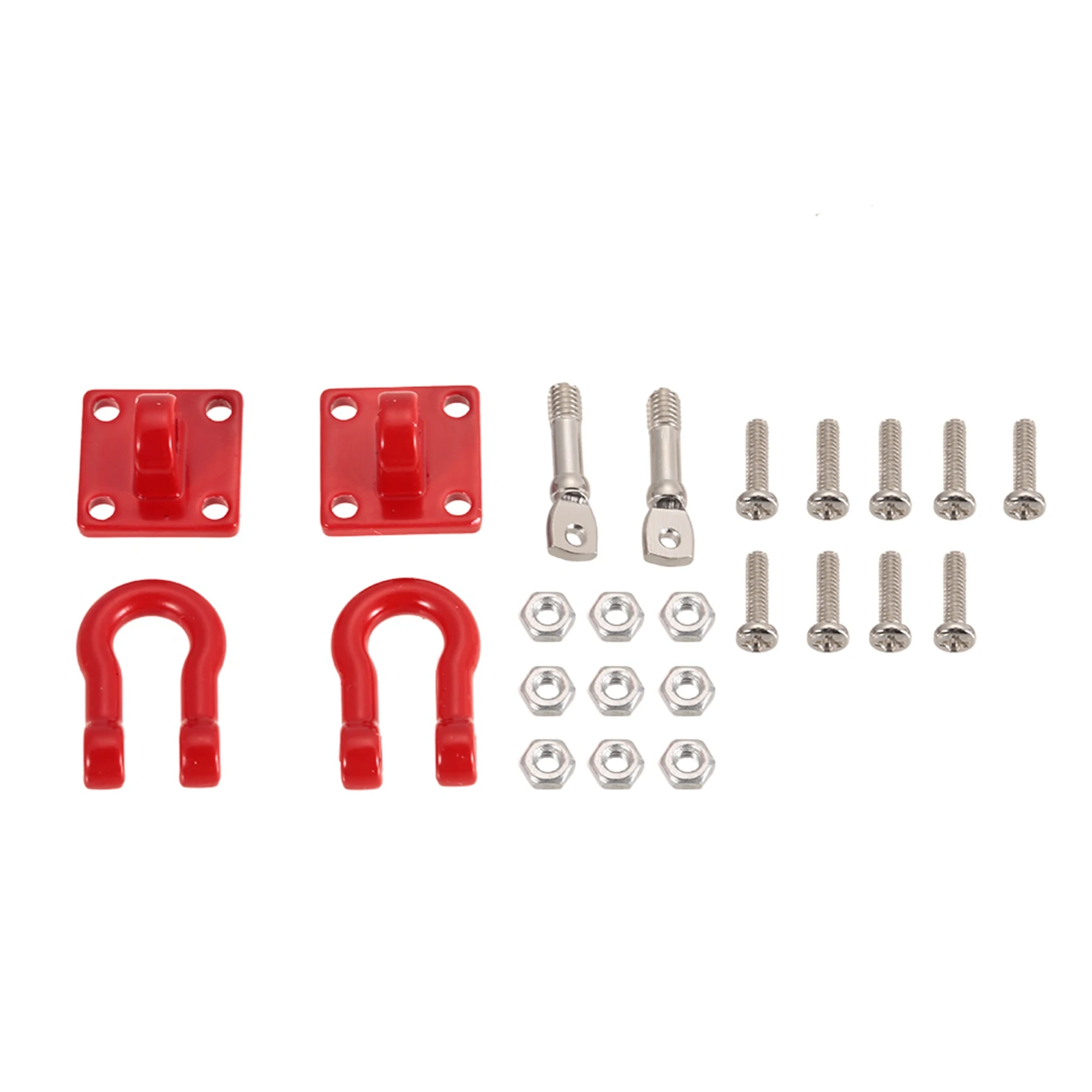 

FBIL-2X RC Car Parts Metal Trailer Hook Tow Chain Shackle Bracket For Traxxas Trx4 Axial Scx10 Wraith D90 Tamiya