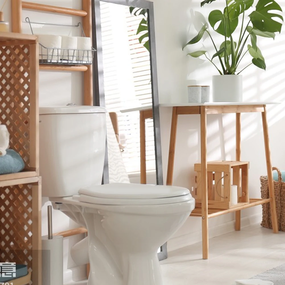 

Toilet Seat Cover Seats Comfortable Oval Thicken Round Cushion Slow Close Toilet Seat Cover for Bathroom Seats Standard Toilets