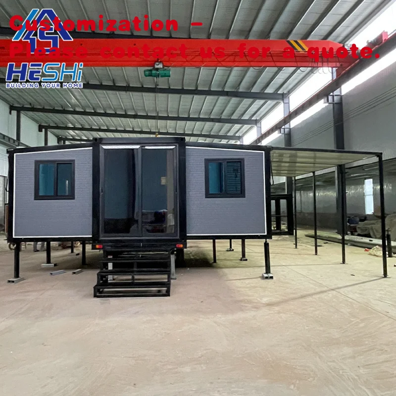 

custom.2 Bedroom Prefab Luxury Mobile AU US Folding Prefabricated Portable Home 20Ft Expandable Container House