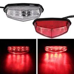 12v Fishberg Red Motorcycle Tail Light Led Stop Taillight Brake Brakelight Universal Motorcycle Rear Brake Light Led Stop Lamp