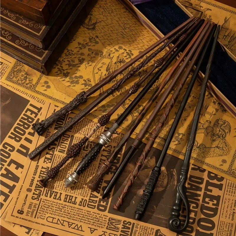 New Anime Cosplay Metal Core Magic Wand Harri Decoration Toy Accessories For Bacchetta Di Plastic Pottee Magic Stick view 2