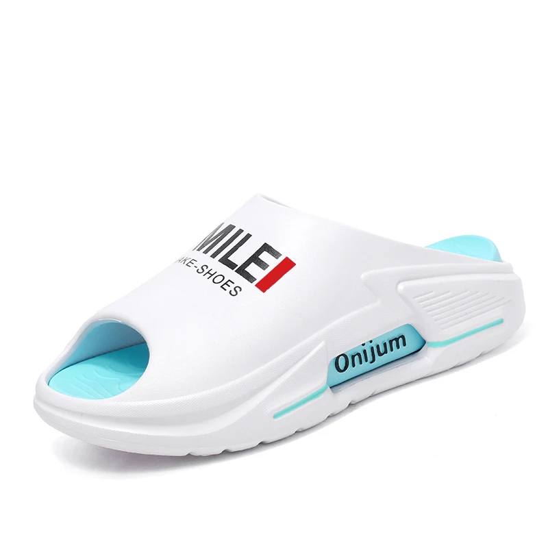 

Мужские и женские сандалии-шлепанцы, повседневные универсальные шлепанцы из ЭВА с толстой подошвой, нескользящие, для дождливой погоды, для улицы, на каждый день.