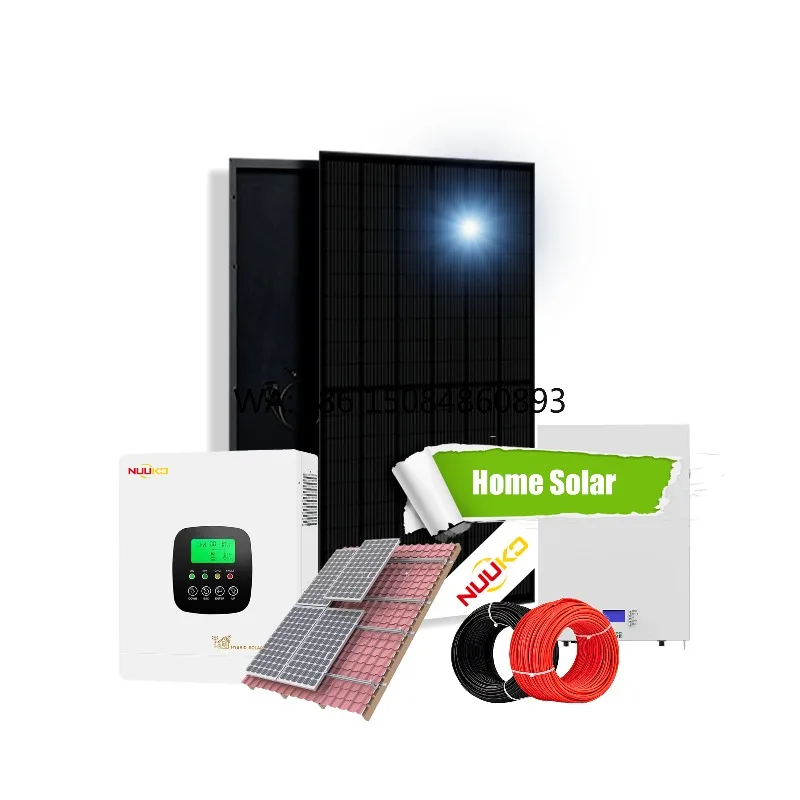 Solar Energy System Complete Kit 5kwh 10kwh LiFePo Lithium Battery 10Kw 20kw 30kw Hybrid Off Grid Solar Panel System for Home