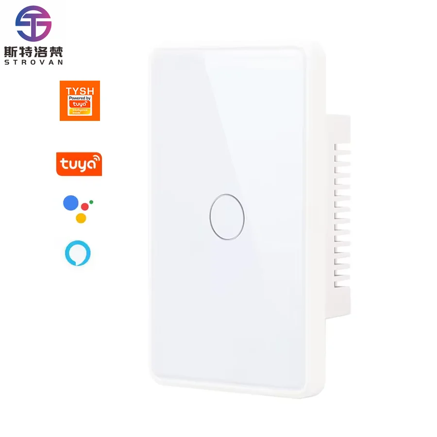 STLF الولايات المتحدة القياسية الذكية مفتاح الإضاءة اليكسا صوت التحكم عن بعد مقاوم للماء 10A زجاج الجدار التبديل لوحة اللمس الحياة الذكية #1
