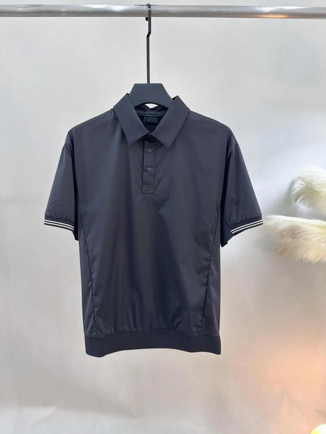 Summer Men Lapel Collar Mesh Quick Dry Tees 2026 New Loose Half Sleeve Casual Outdoor Breathable Male Tops Apparel