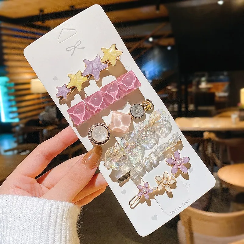 กิ๊บติดผมมุกแบบเกาหลี กิ๊บติดผมการ์ตูนสำหรับผู้หญิง