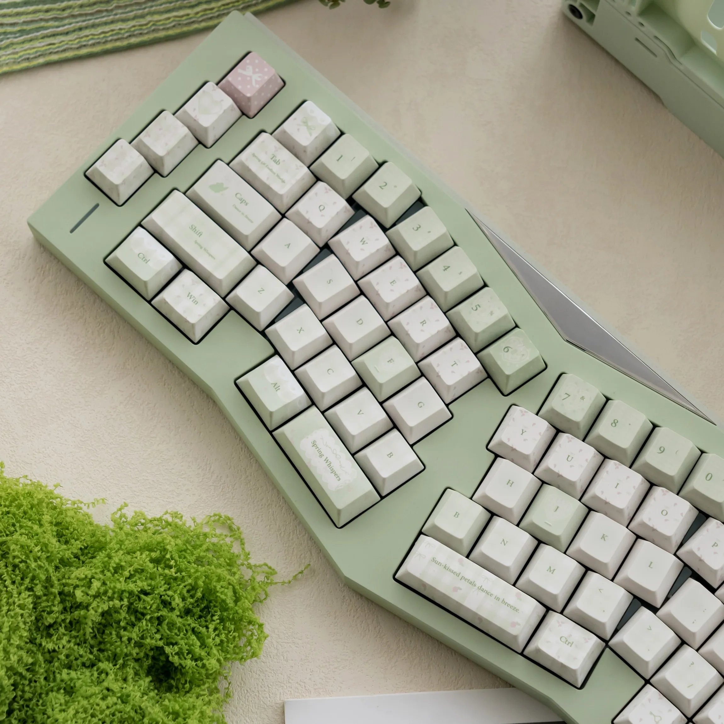 140 Keys/set Spring Whispers Theme Keycaps Dye-Sub PBT KeyCap Cherry Profile For Mechanical Keyboard Gaming Office