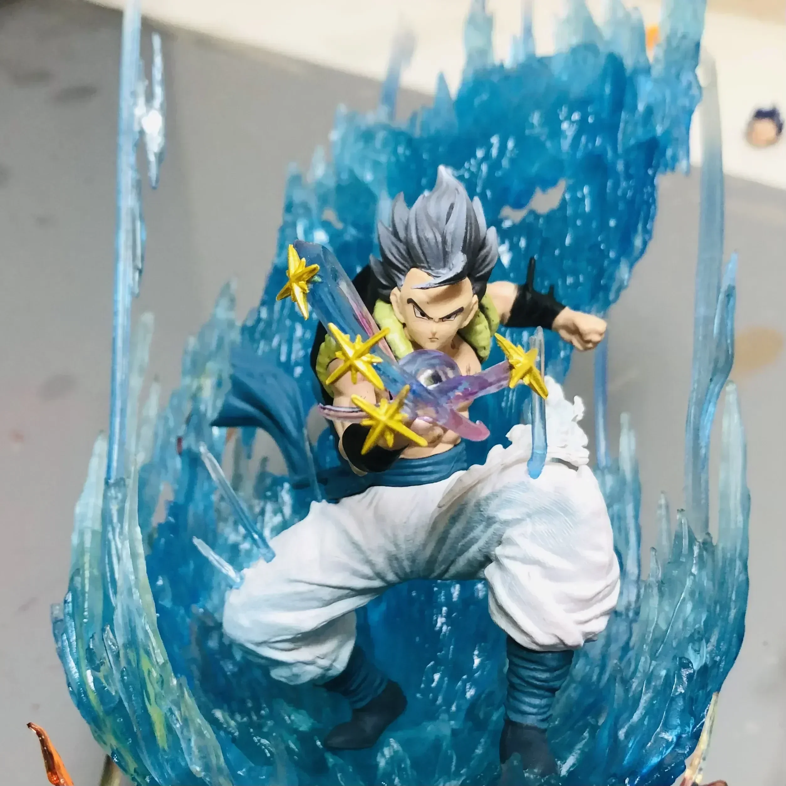 28cm Dragon Ball Doll Gogeta Anime Doll Ls Wujita S Proportional Empty Combination Super Saiyan Beijita Doll Pvc Gk Statue