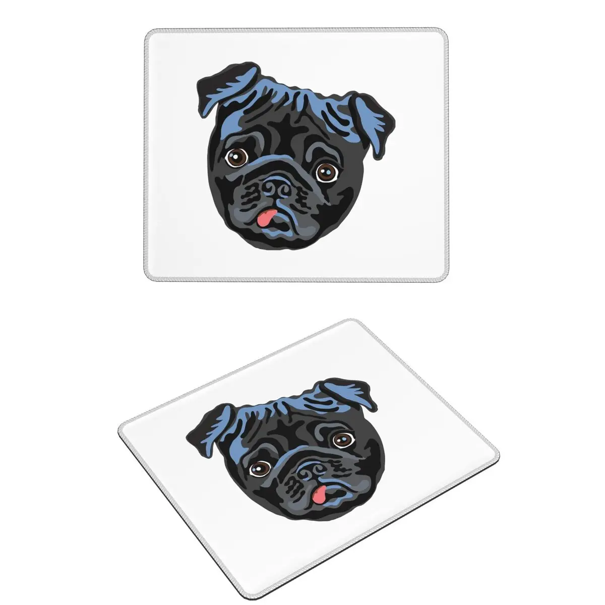 

Черный мопс (2) коврик для мыши компьютерная клавиатура коврик для мыши геймер ПК коврик для ноутбука офисные аксессуары коврики для стола