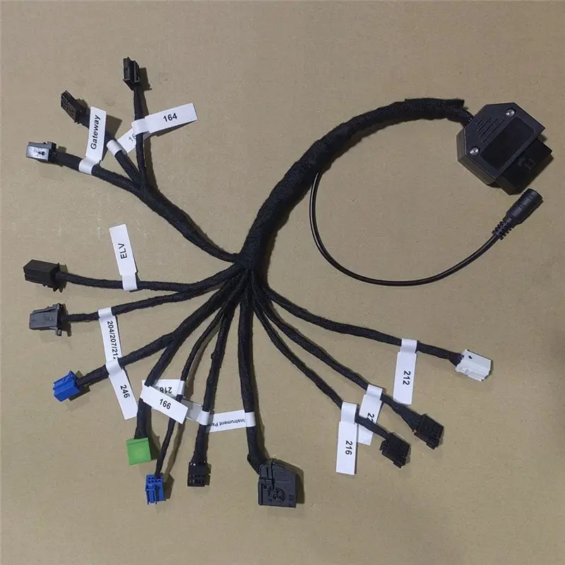 15-In-1 EIS ELV EZS Cluster Platform Test Cable For Benz W164 W212 W221 W246 W218 W204 VVDI CGDI ACDP IM508 MB Tool-A61E