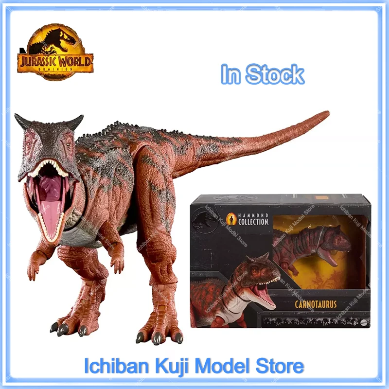 100% оригинальные игрушки Mattel Hammond Bull Dragon для мальчиков, модель динозавров Carnotaurus, шарнирная фигурка из фильма, коллекция моделей, игрушки