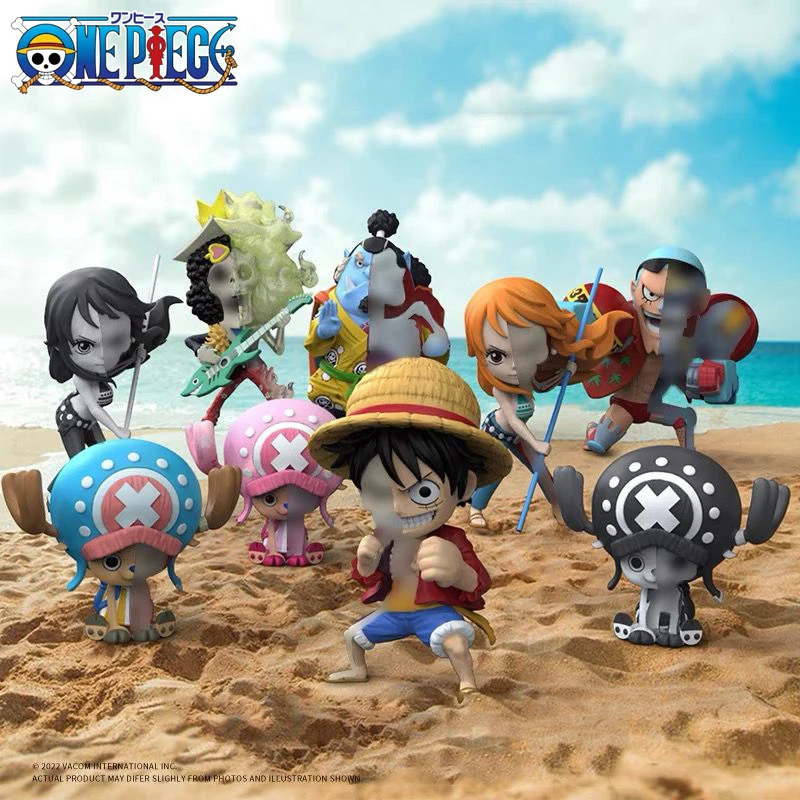 Genuine One Piece Anime Figure Zoro Luffy Chopper Manga Statue Decoration Pvc Collection Model Doll Figurine Toys Children Gift